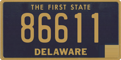 DE license plate 86611