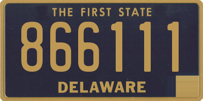 DE license plate 866111
