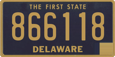 DE license plate 866118