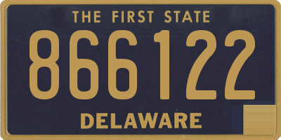DE license plate 866122