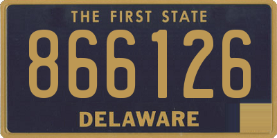 DE license plate 866126