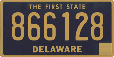 DE license plate 866128