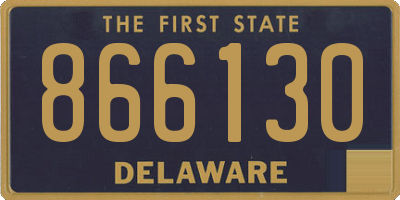 DE license plate 866130