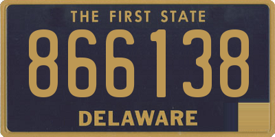 DE license plate 866138