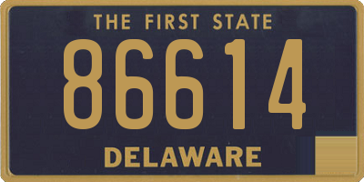 DE license plate 86614