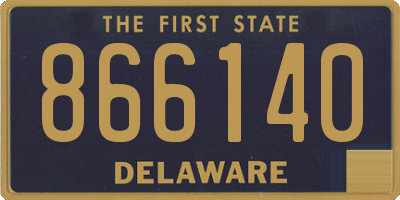DE license plate 866140