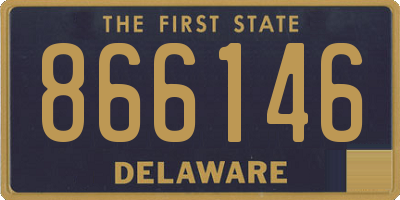 DE license plate 866146