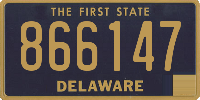 DE license plate 866147