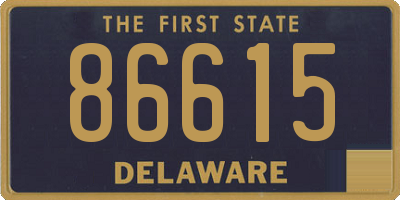 DE license plate 86615