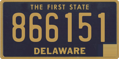 DE license plate 866151