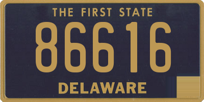 DE license plate 86616