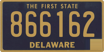 DE license plate 866162