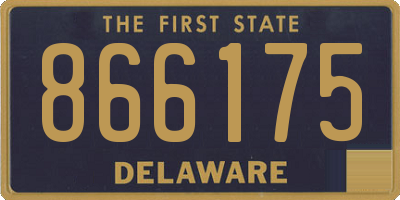 DE license plate 866175
