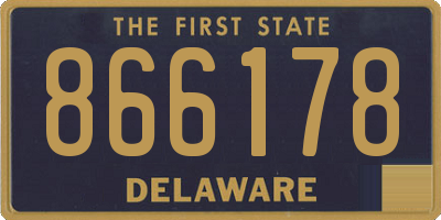 DE license plate 866178