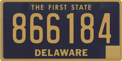 DE license plate 866184