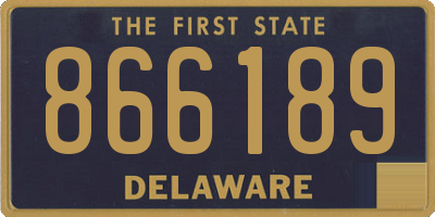 DE license plate 866189