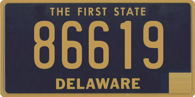 DE license plate 86619