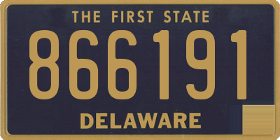 DE license plate 866191