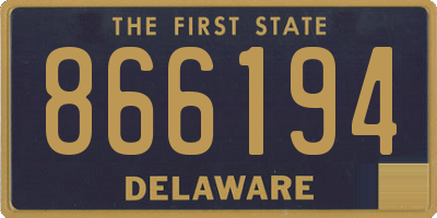 DE license plate 866194
