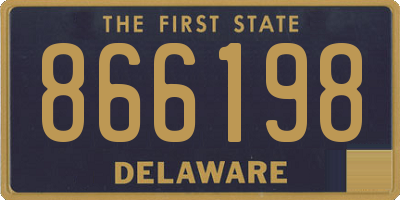 DE license plate 866198