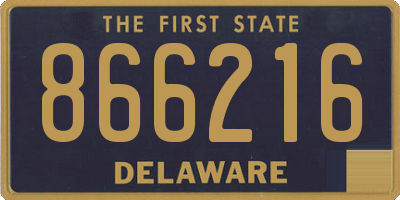 DE license plate 866216