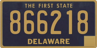 DE license plate 866218