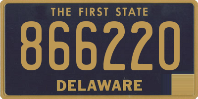 DE license plate 866220