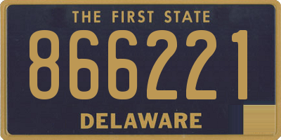DE license plate 866221