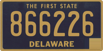 DE license plate 866226