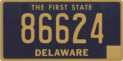 DE license plate 86624