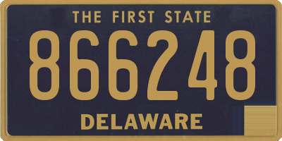 DE license plate 866248