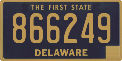DE license plate 866249