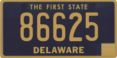 DE license plate 86625