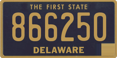 DE license plate 866250