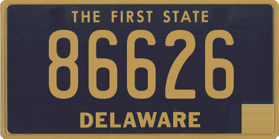 DE license plate 86626