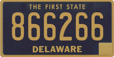DE license plate 866266