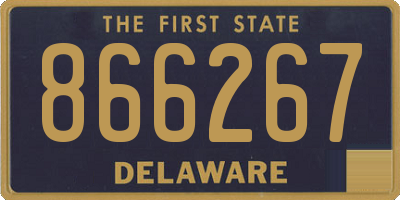 DE license plate 866267
