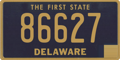 DE license plate 86627