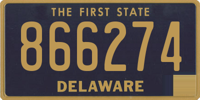 DE license plate 866274
