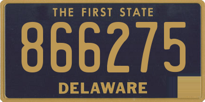 DE license plate 866275