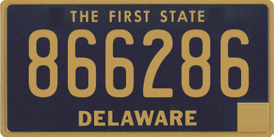 DE license plate 866286