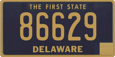 DE license plate 86629