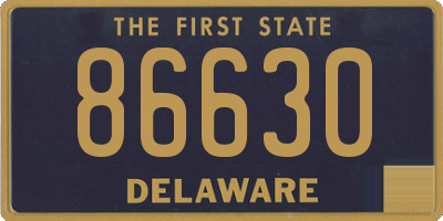 DE license plate 86630