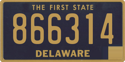 DE license plate 866314