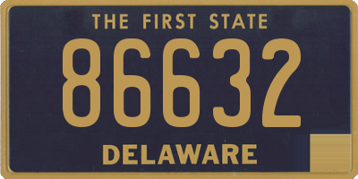 DE license plate 86632