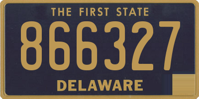 DE license plate 866327