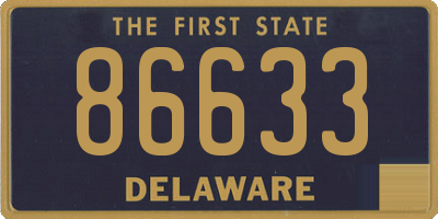 DE license plate 86633