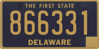 DE license plate 866331