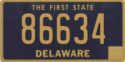 DE license plate 86634