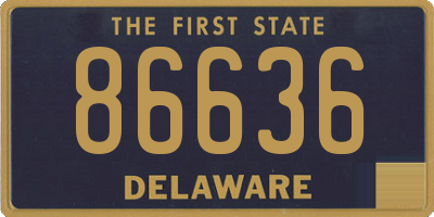 DE license plate 86636